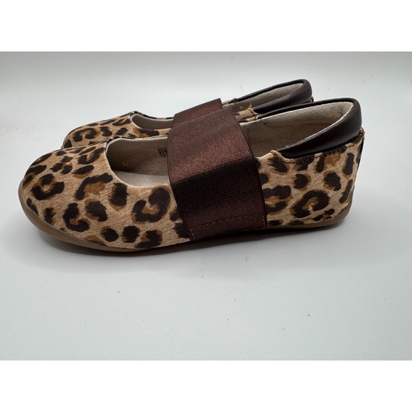 NEW Livie & Luca Leopard Animal Print Shoes Little Kids sz 8 Rubber Sole - Picture 1 of 5